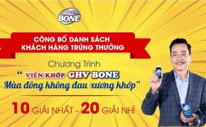 Công bố Danh sách trúng giải Chương trình “Mùa đông không đau xương khớp”