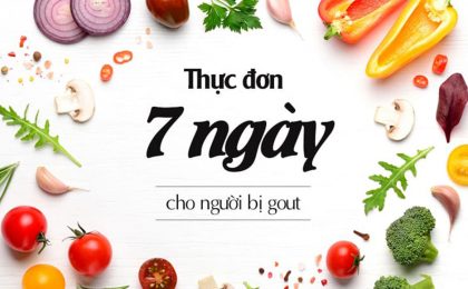 Gợi ý thực đơn 7 ngày đầy đủ dưỡng chất cho người bệnh gout